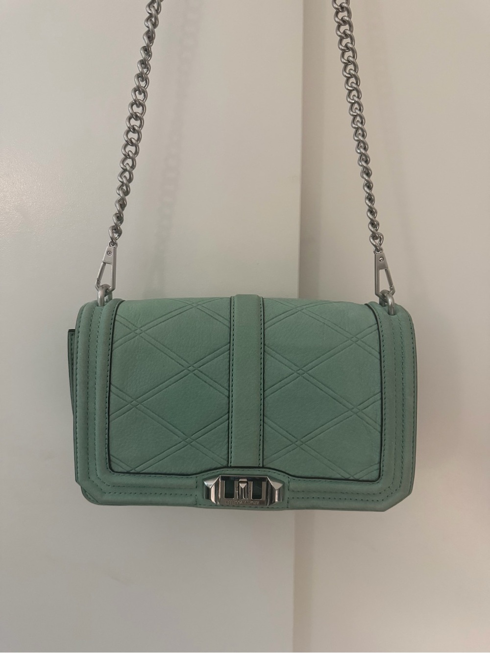 ✨With Tag✨ Rebecca Minkoff Love Crossbody Bag | Dusty Green